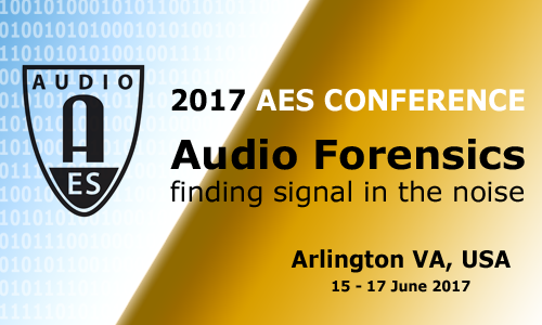 2017 AES International Conference on Audio Forensics