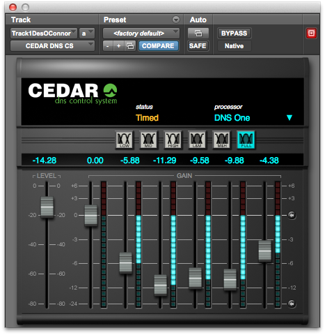 CEDAR DNS 8 Live dialogue noise suppressor