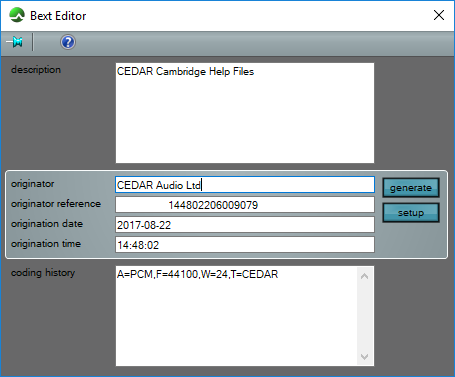 CEDAR Cambridge metadata creator and editor