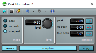 CEDAR Cambridge Peak Normaliser