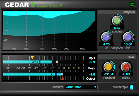 CEDAR Studio Adaptive Limiter